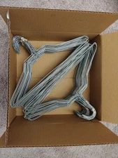100 Strong Metal Steel Wire Hangers Shirt Clothes Size 15 3/4 inch Silver color