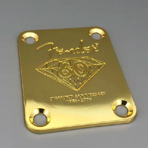 Fender Custom Shop Neck Plate for Telecaster Stratocaster Guitar Chrome & Gold🎸 - Picture 42 of 45