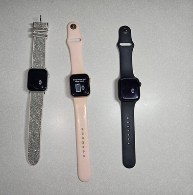 Apple Watch Bundle - Series 4, Series 7, And Watch SE With LTE *For Parts*