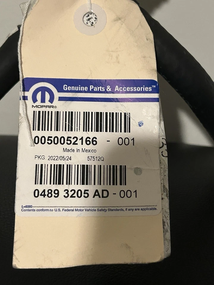 Dodge Dart 2012-2016 1,4 L turbo tubo de entrada de agua fabricante original nuevo genuino Mopar 4893205AD Foto 3 de 4