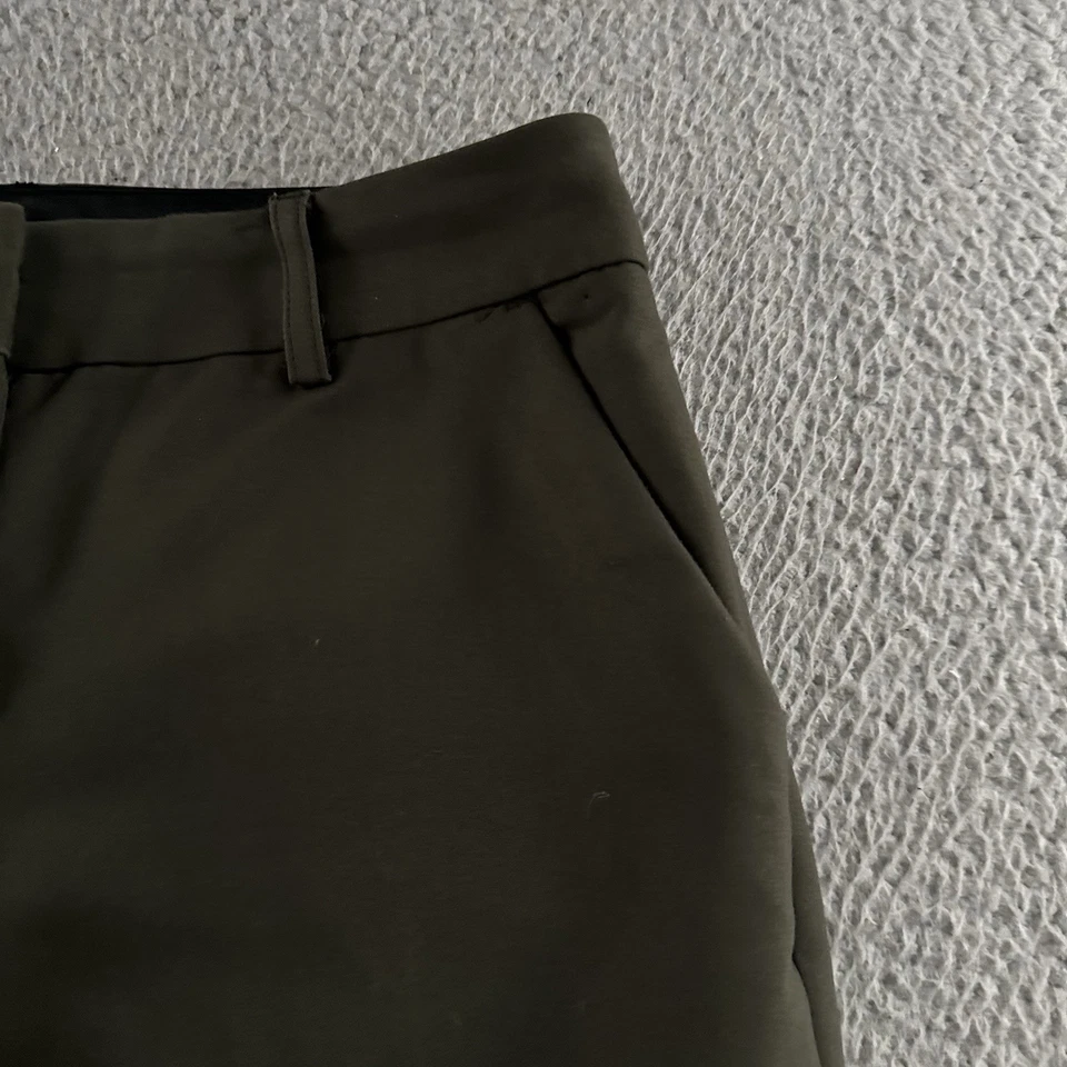 Pantalones Express Mujer Verde Talla 00 Columnista Tobillo Carrera Oficina Mezcla Poliéster Foto 4 de 4