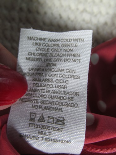 Time and Tru Youth Girls Swim Tankini Top Sz XLG Red - Picture 5 of 11