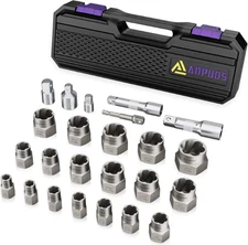 Stripped Bolt Extractor Impact Socket Set 24 PCS Damaged Bolt Remover Easy Out