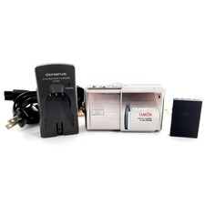 Olympus CAMEDIA C-60 Zoom 6.1MP Digital Camera Silver No Card Tested  Works