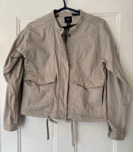 Gap Womens Utility Field Jacket Khaki Casual Three Season size Xs Chore Barn