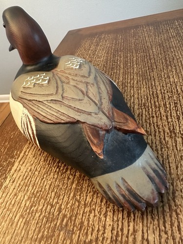 RARE DUCKS UNLIMITED TOM TABER SIGNED CANVASBACK DUCK DECOY ENCORE COLLECTION - Picture 13 of 13