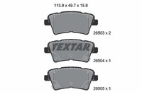 Bremsbelagsatz FÜR KIA Optima (Jf), KIA Optima Sportswagon (Jf) - Textar 2650301