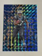 2024 Panini Mosaic Xavier Legette Reactive Blue RC #332 Carolina Panthers