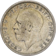 #639160 Great Britain, George V, Florin, Two Shillings, 1933, Silver, EF, KM:8