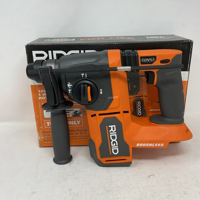 #ad Ridgid 18V Volt Brushless Cordless 1 in SDS Plus Rotary Hammer Tool Only R86712B $179.99