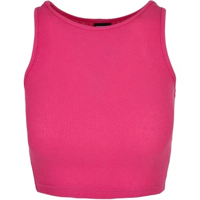 Ladies Cropped Rib Top brightviolet - Photo 1/4
