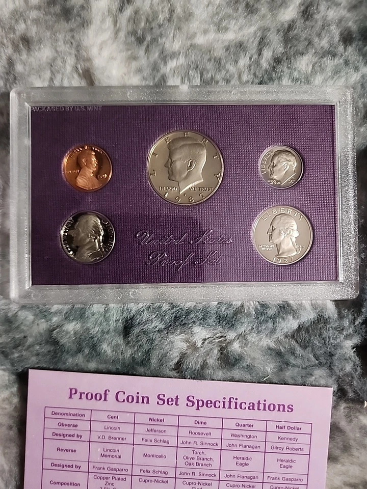 1987 and 1989 Mint Proof Sets United States Mint - Image 3 of 4