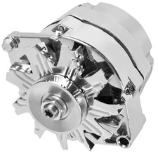 GM 1 Wire Chrome Alternator New Self Exciting High Output 105A Fit for Chevy ...