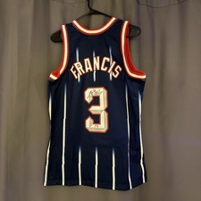 Steve Francis Autographed / Signed Houston Rockets M&N Jersey Steiner COA