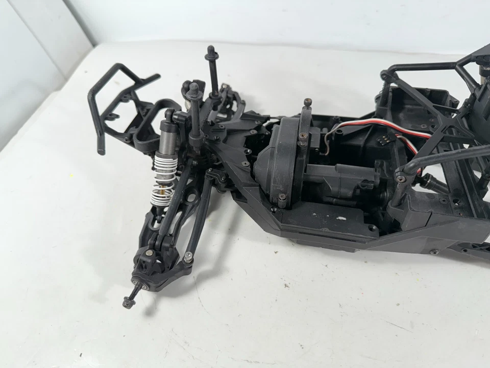 Axial Yeti 380 1/10 4x4 RC Rock Racer Roller Slider Chasis Golpeado, Ver Imágenes Foto 4 de 4