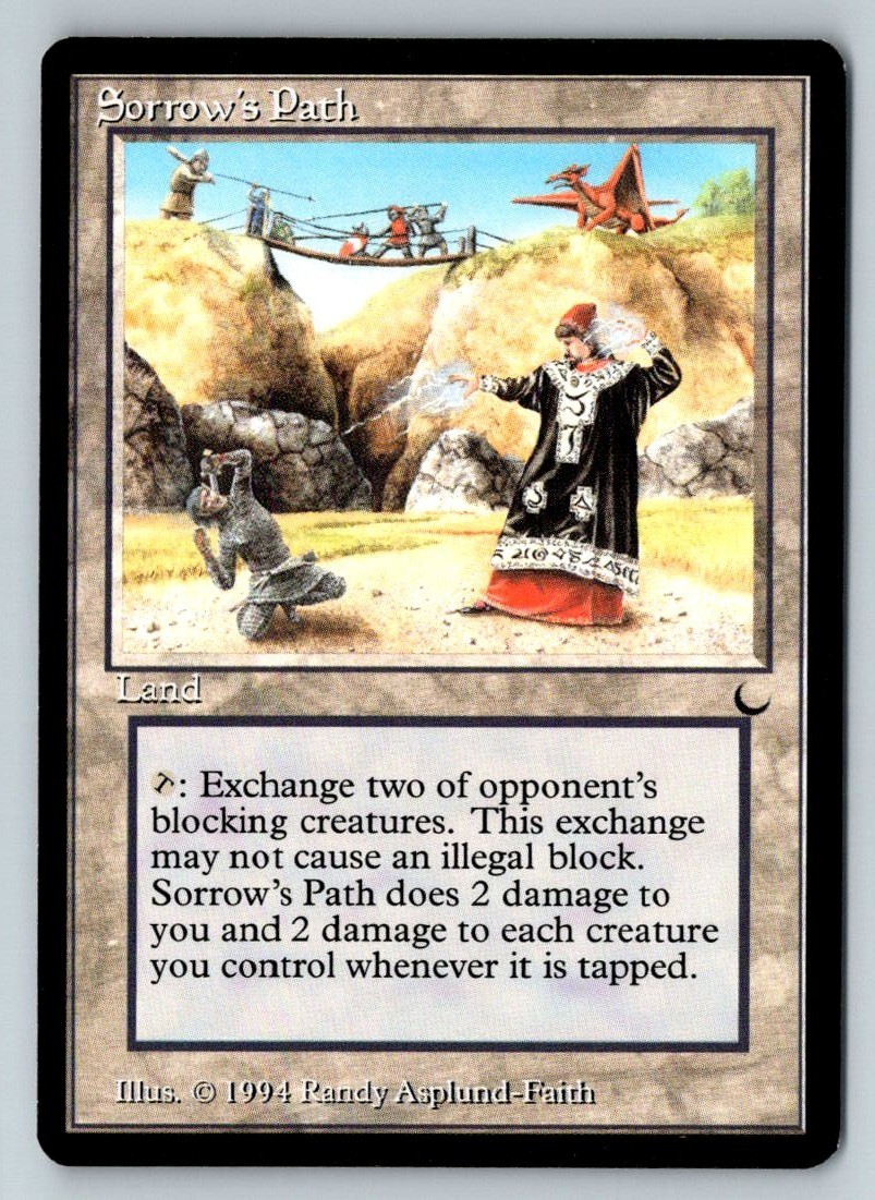 Sorrow's Path MTG 1994 The Dark Reserved List Rare Land WOTC NM
