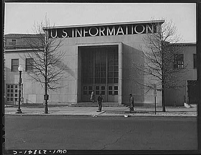 Untitled photo, : Washington, D.C. Exterior of the U.S. Information building