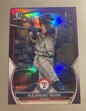 2023 Bowman Chrome 1st  Alejandro Osuna Purple Refractor /250 #BCP-131 Rookie