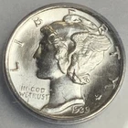 1939-D US Mercury Dime ICG MS65 FB Coin High Value Blast White P157