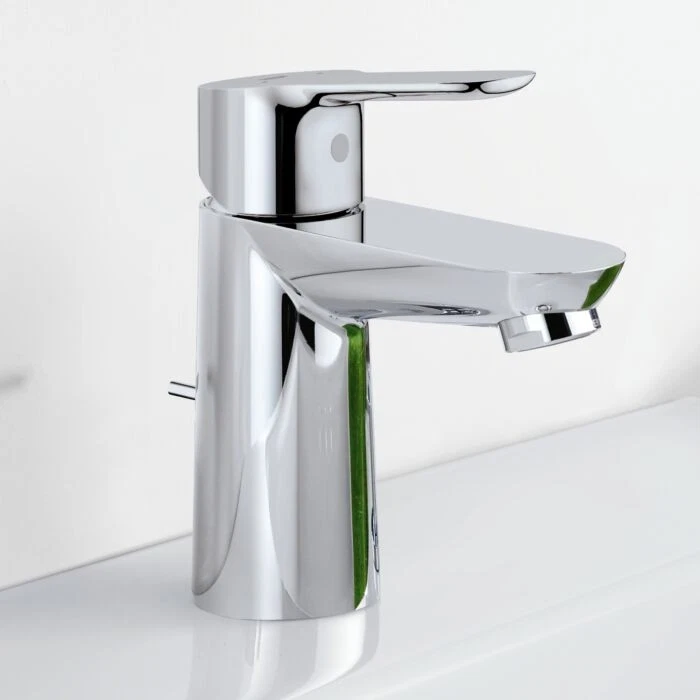Grohe BauEdge Waschtischarmatur 23328000 mit Ablaufgarnitur, Wasserhahn, Bad - Bild 1 von 4