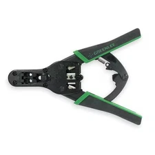 Tempo Communications 13 in Ratchet Crimper RJ-11, RJ-45 45575 Tempo