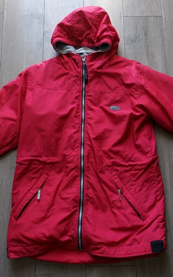 L.L.Bean Kids - Chaqueta de Invierno Rosa Neón con Capucha - Niña Talla Grande 14/16 Foto 2 de 4