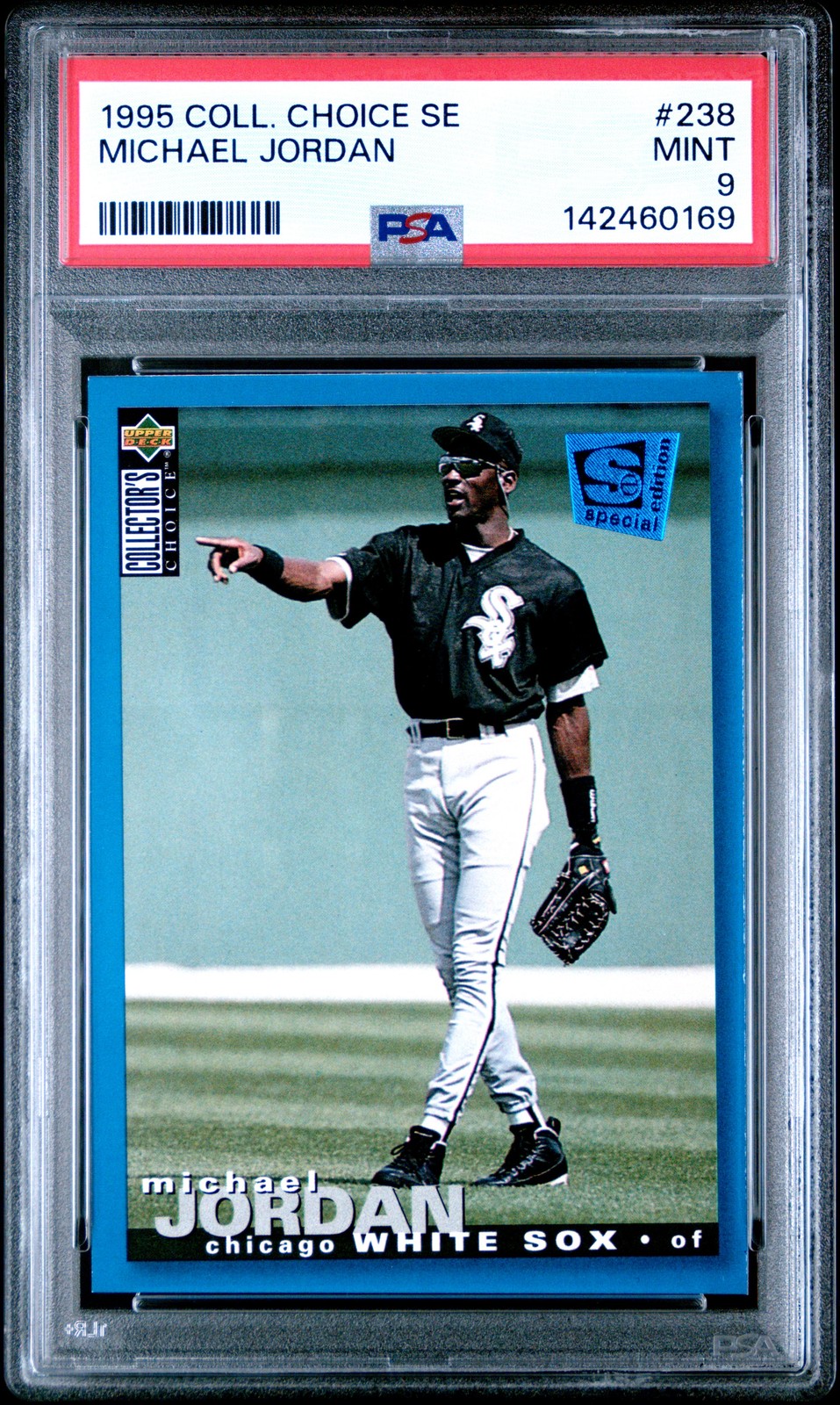 1995 COLLECTOR'S CHOICE SE #238 MICHAEL JORDAN PSA 9