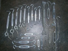 22 Assorted Lot of Turnbuckles - Jaw, Eye and Hook Styles