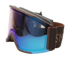Smith Squad MAG Unisex Snow Goggle Sepia Luxe ChromaPop Storm Blue Sensor Mirror