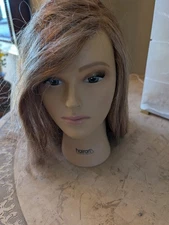 Hairart "Bella" 100% Human Hair Practicing Realistic Mannequin Brown Hair 24"