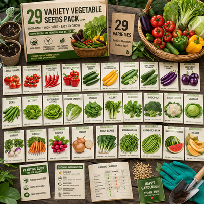 #ad Atlas Vegetable Seeds Survival Garden Kit Over 50000 Seeds 29 Varieties $22.99
