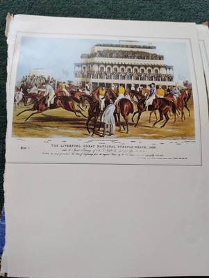 Sk220 Ephemera Pferderennen Bild Grand National Steeple Chase 1839