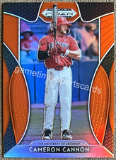 2019 Prizm Draft Picks Cameron Cannon Orange #78 Arizona Wildcats Parallel RC