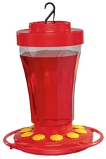 First Nature 3090 Hummingbird Nectar Flower Feeder - Made in the USA 32 oz. (1,