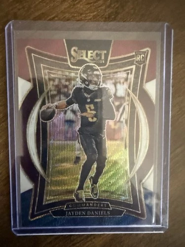 2024 Panini Select - Concourse Jayden Daniels #26 Tri-Color Prizm #011/299 (RC)