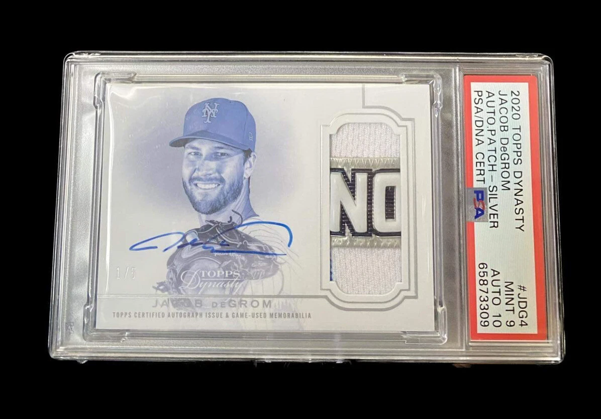 2020 Topps Dynasty Jacob deGrom World Series Patch Auto Silver SSP
