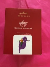 Hallmark Keepsake Ornament 2020 Aquaman and Storm DC Comics new seahorse
