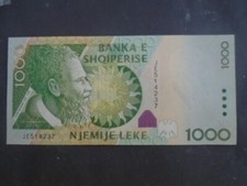ALBANIA, P 73a, 1000 Leke , 2007 , UNC neuf
