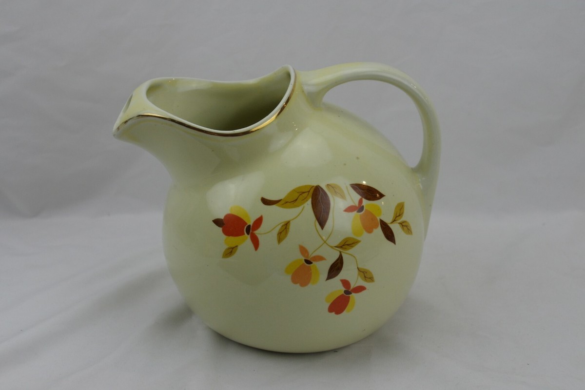Vintage Halls Superior Quality Kitchenware Autumn Leaf Gold Trim