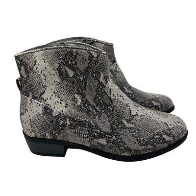 Cat & Jack Girls Graciela Snake Print Western Ankle Boots NEW Multiple Sizes