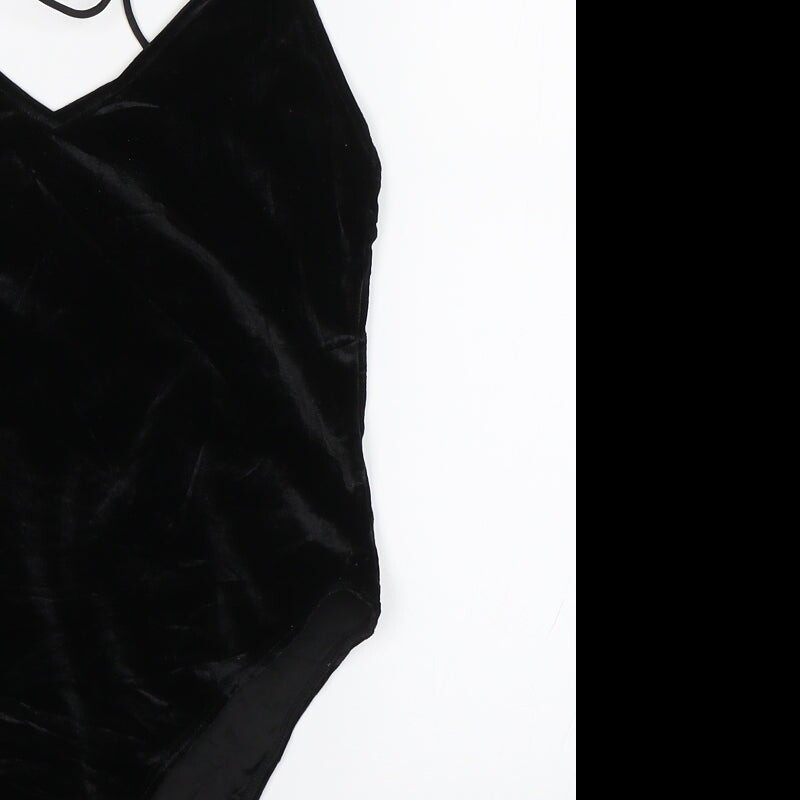 Divided Womens Black Polyester Blend Bodysuit One-Piece Size S image 10