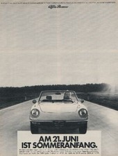 Alfa Romeo Spider - Reklame Werbeanzeige Original-Werbung 1976