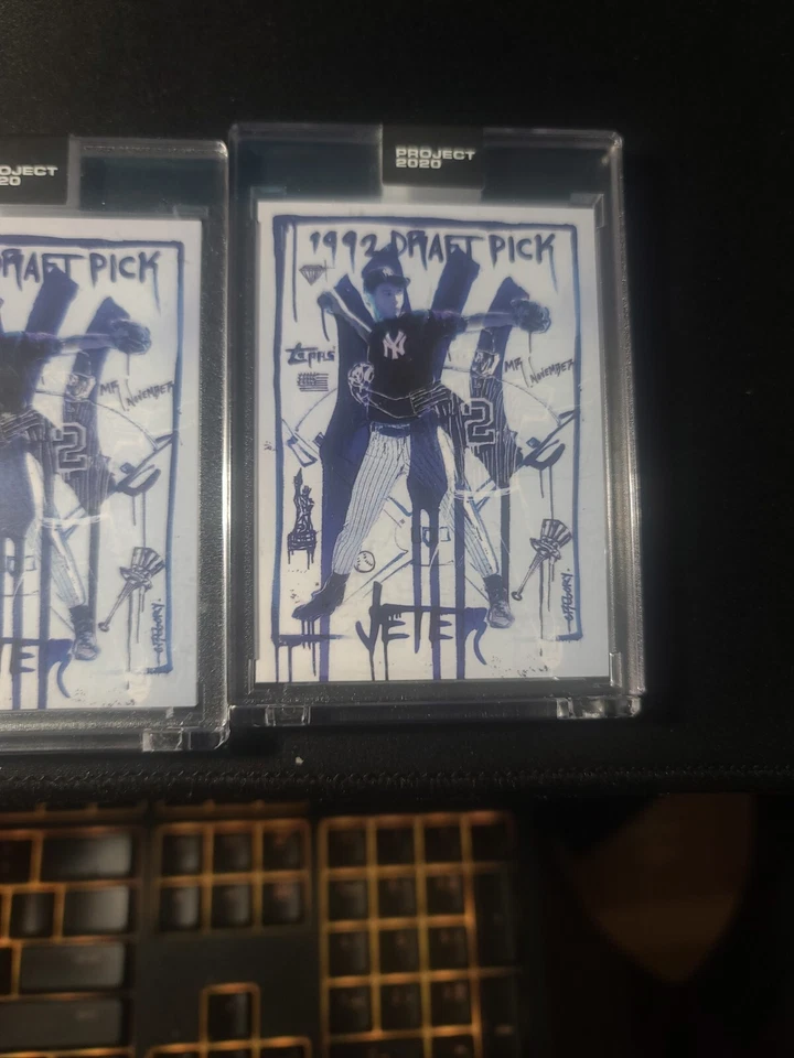 Derek Jeter 93 Topps Project 2020 Gregory Siff x2 - Image 3 of 3