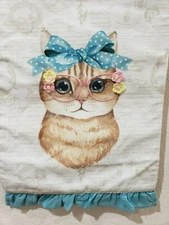 Spring Summer Kitty Cat Table Runner Decor Spring Summer 13" x 72"
