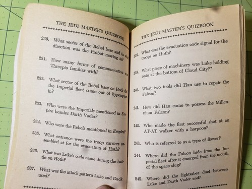 THE JEDI MASTER’S QUIZBOOK Rusty Miller 1982 1st Ed. Star Wars Yoda Quizbuch - Bild 2 von 4