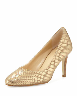 Escarpins Cole Haan Lena II Dorés Taille 7.5 M - Neuf Avec Boîte D'origine