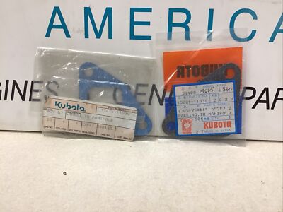 15625-11830 NEW KUBOTA INTAKE MANIFOLD GASKET LOT OF 2 FITS MULTIPLE MODELS 