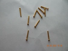 BRASS FILLISTER HEAD SLOTTED MACHINE SCREWS. 5/40 x 1" , 10 PCS. NEW