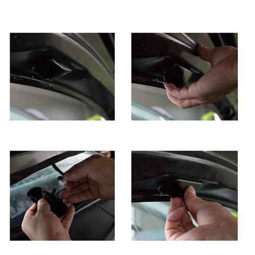 2Pcs Front Windshield Wiper Washer Hood Jet Sprayer Nozzle For Audi Q7 4L 07-15 - Picture 6 of 9