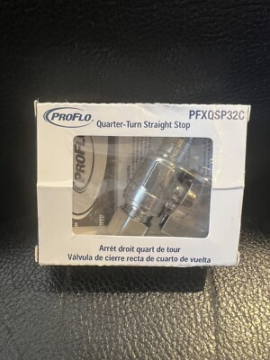 ProFlo 1/4 Turn Angle Stop Valve 3/8'' OD Compression X 1/2'' PEX Proflo